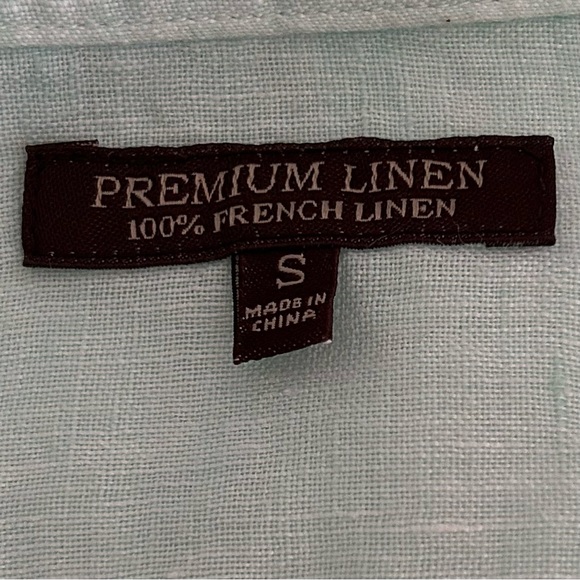 Uniglo French Linen Button Down Shirt Small - Picture 4 of 8